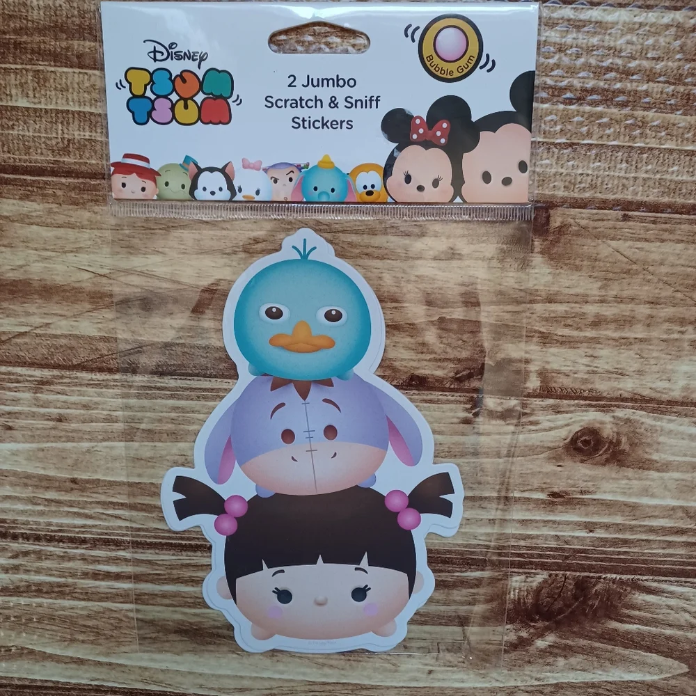 Disney Tsum Tsum Jumbo Stickers Scent Co. Inc Set Mickey Olaf Winnie Pooh Stitch